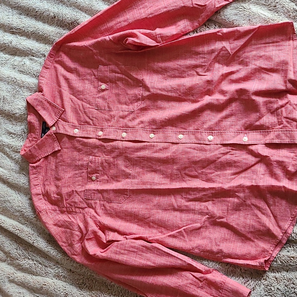 GAP RED LONG SLEEVE SHIRT